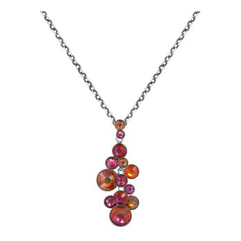 Coralline/Orange - Water Cascade necklace - Konplott